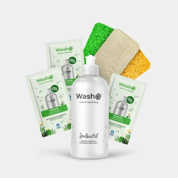 Spülmittel + Schwämme Set