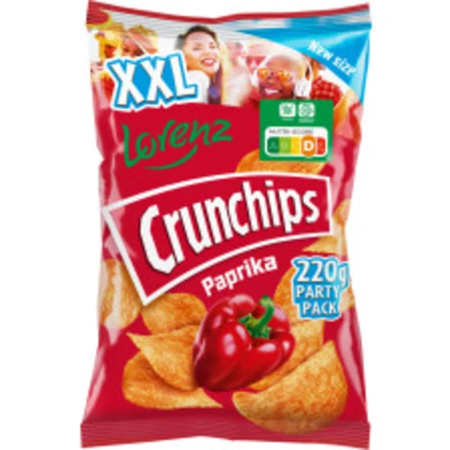 Abend · Lorenz Crunchips Paprika 150g