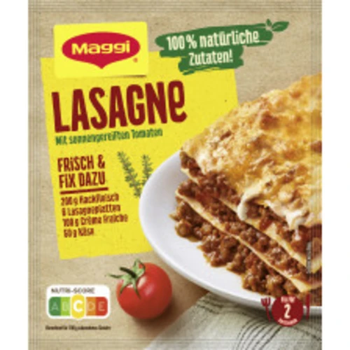 Mittag · Maggi Fix für Lasagne 50g